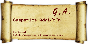 Gasparics Adrián névjegykártya